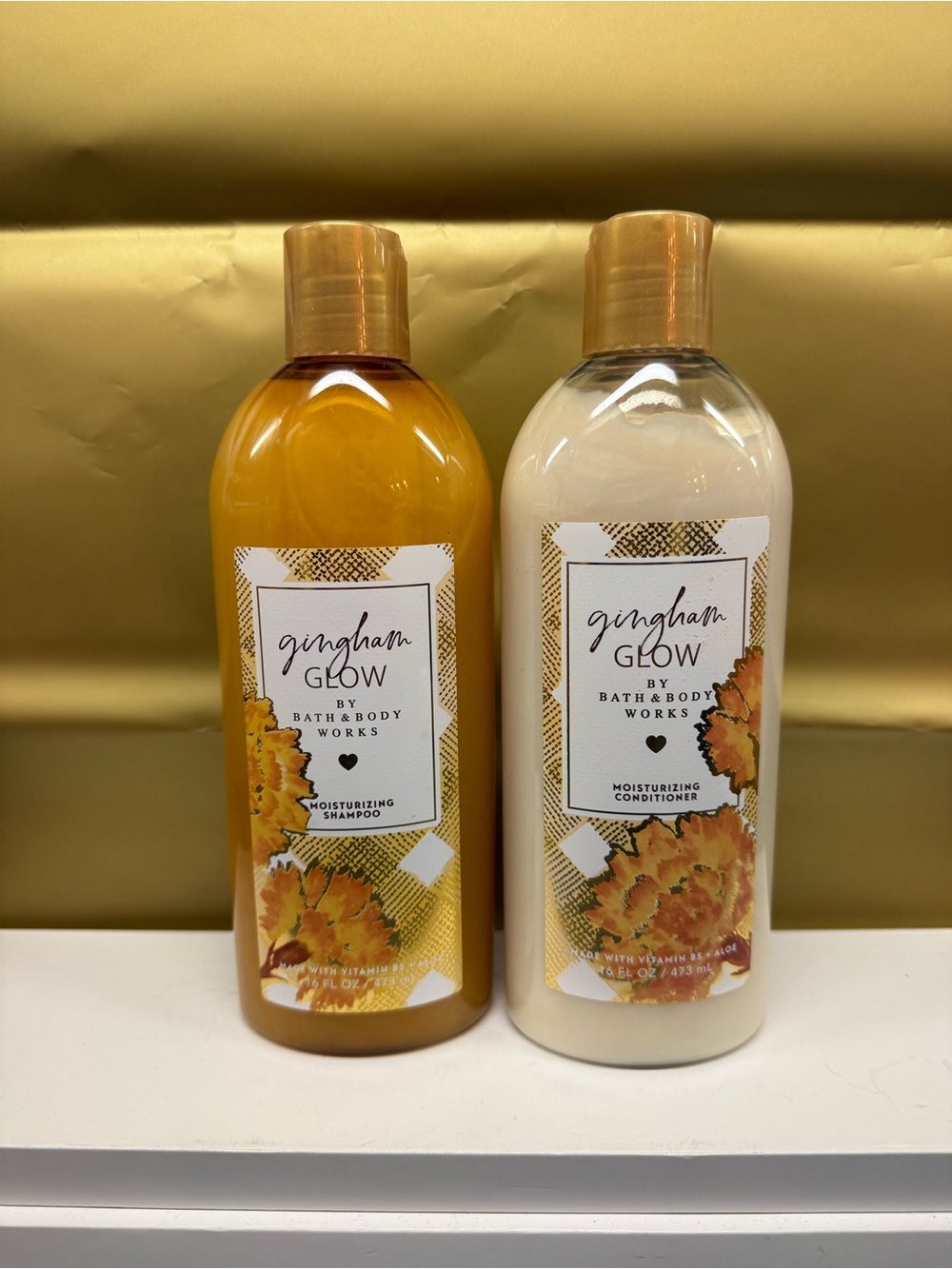 Gingham‎ Glow Bath & Body Works Moisturizing Shampoo & Conditioner Set New 16oz
